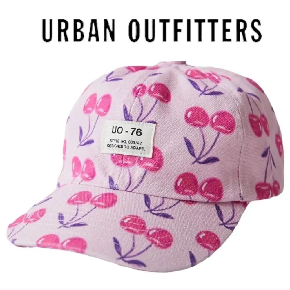 NEWย UrbanโOutfitters UO Cherry Printed Women's Baseball CapโHat
